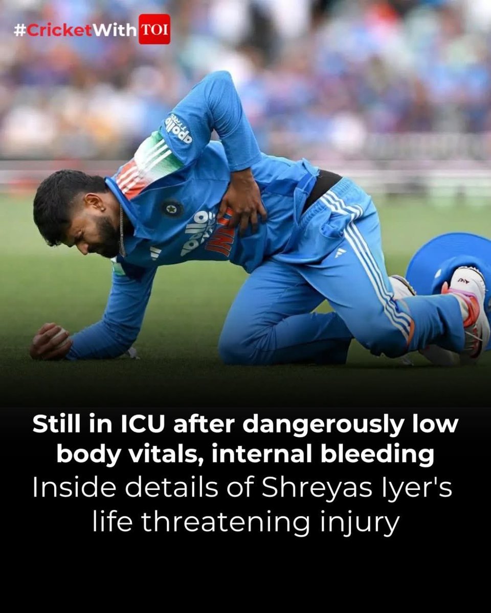 Shymsunder's tweet photo. A moment of brilliance and bravery on the field  @ShreyasIyer15, Wish you a swift and strong recovery! https://t.co/ymSKQc1w0X