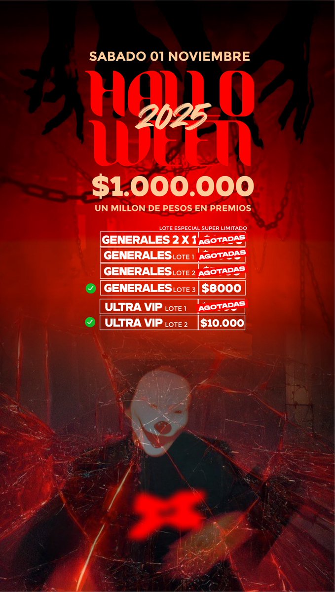 ZoomDiscoPub1's tweet photo. 😈SAB 1 - HALLOWEEN EN ZOOM

La fiesta más esperada del año, ya somos +500
Y vos pensas quedarte afuera? https://t.co/LgzRjuFSmT