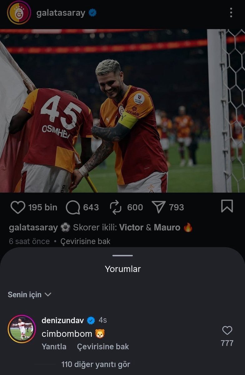 Deniz Undav: “Cimbombom 🦁.”