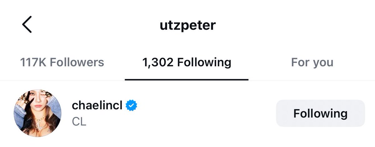 Peter Utz (utzpeter), Dior Global PR Director Men &amp; Women is now following #CL

#씨엘 <a href="/chaelinCL/">CL</a>