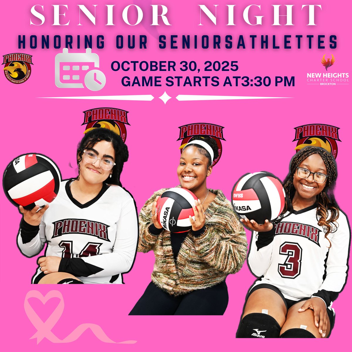 We are excited to invite you to a special volleyball game on October 30, 2025, featuring a match between the staff and our Varsity Girls Volleyball team.
During the event, we will honor our senior volleyball athletes, who have represented us with pride.