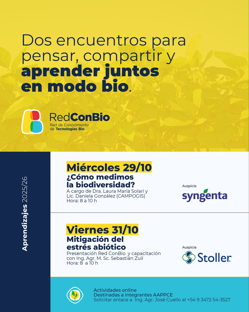 AAPPCE's tweet photo. [Exclusivo socios] 🌱 ¡Se viene una semana a pleno de aprendizajes BIO!

Desde la #RedConBIO de AAPPCE, estamos preparando dos nuevas capacitaciones que invitan a seguir profundizando en conocimientos y prácticas sustentables. 🌿 🦋 💻

Toda la información 👇 https://t.co/XqpUgTTV7H