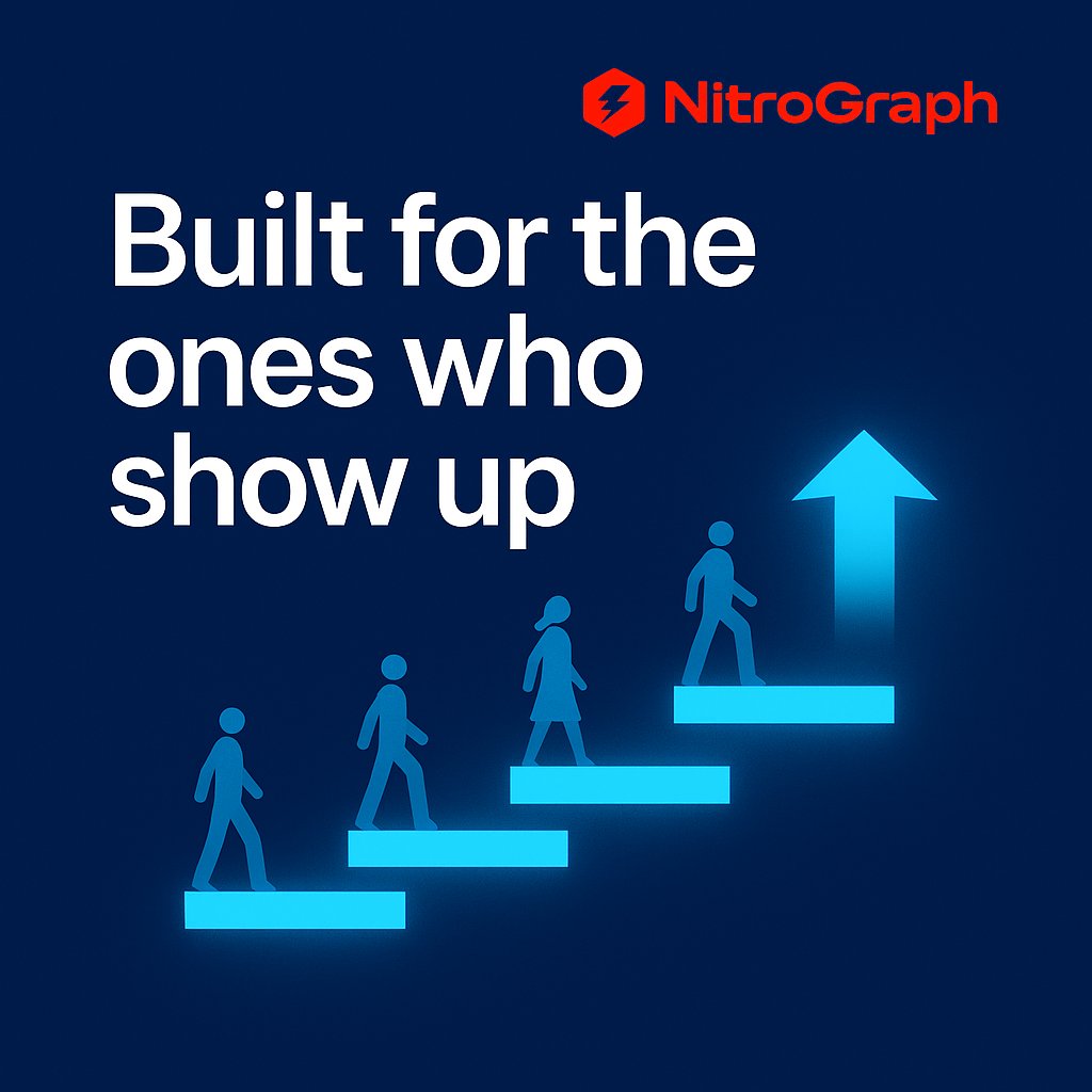 Kr4k3N_1's tweet image. Built for the Ones Who Show Up”

NitroGraph isn’t chasing hype — it’s rewarding consistency.
Every post. Every mission. Every connection.
The ones who show up every day will own the future. 💥
@Nitrograph 
#NitroGraph #Web3 #Airdrop #CryptoCommunity #CreatorEconomy
