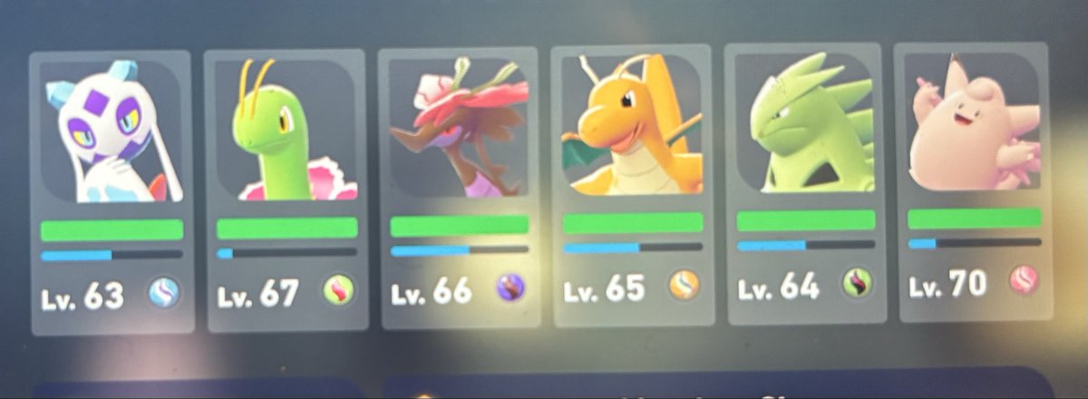 Final team for #PokemonZA 🥳 This game is fun as hell when you don’t have a #BitchInYourEar telling you it’s not