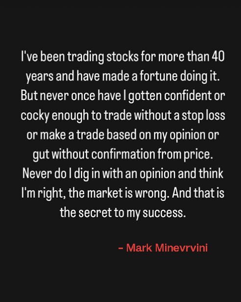 Hirengabani23's tweet image. @markminervini on importance of stoploss in market ✍️