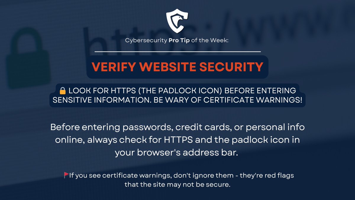 🛡️Cybersecurity Pro Tip of the Week  #CyberTipMonday #Cybersecurity #GuardianCSSP