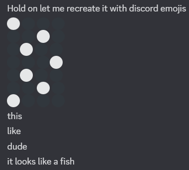 Dude like this pattern literally looks like a fish