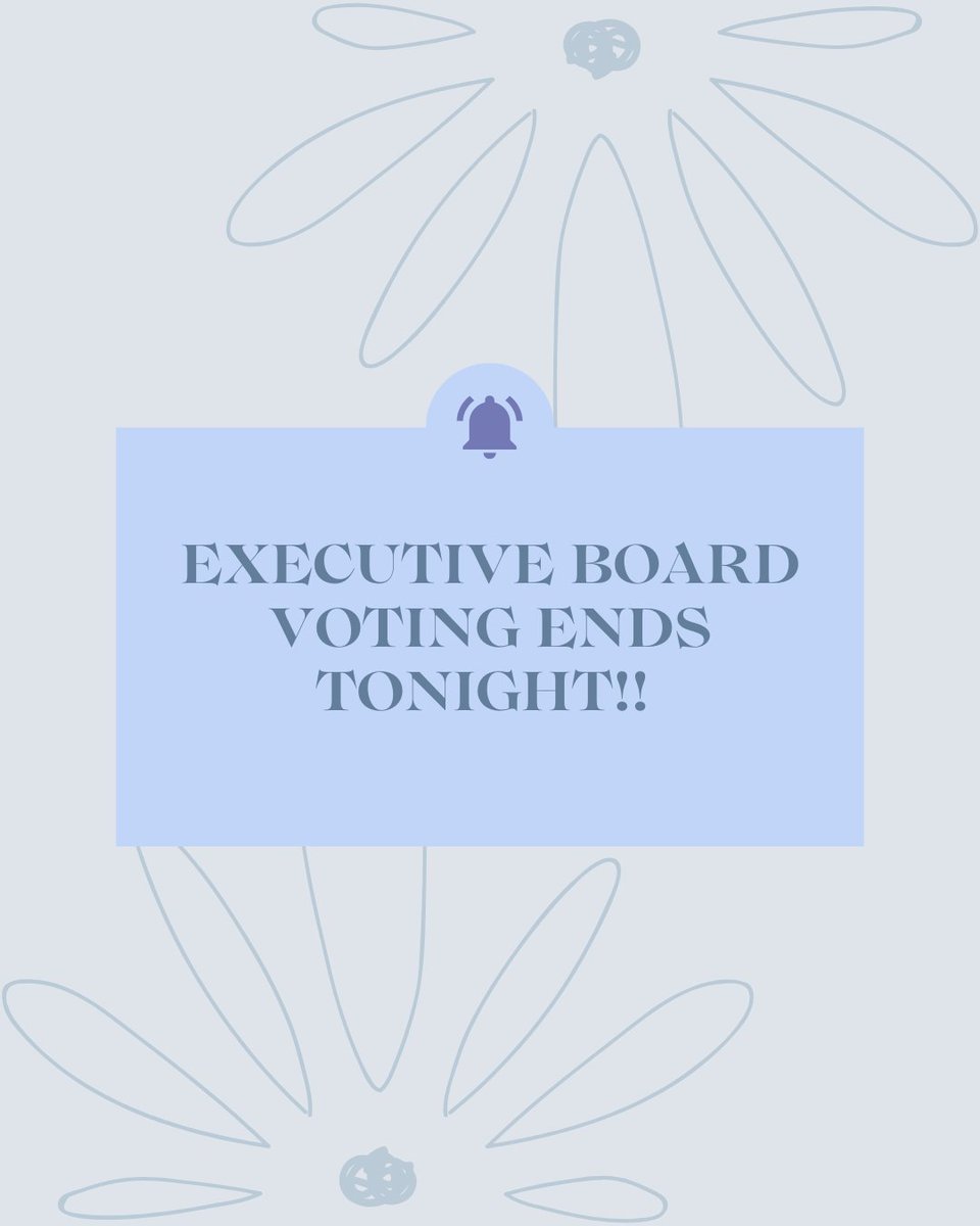 MichATSociety's tweet photo. Voting ends tonight!! https://t.co/FxBgGd2bbc