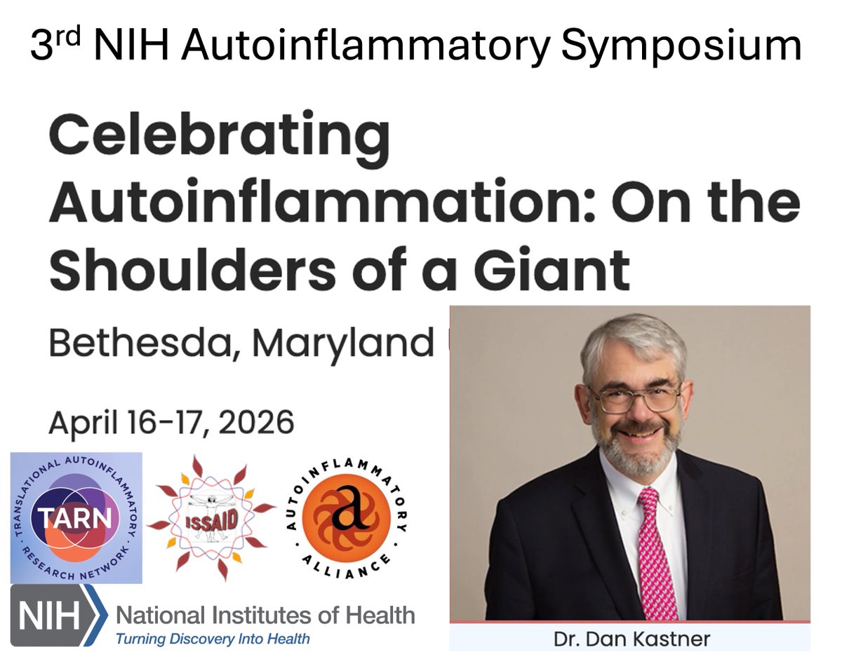 Hey #IEI and #autoinflammation enthusiasts, and #ACR2025 attendees

Registration is free tarnnetwork.org/events/celebra…

But pls consider supporting via <a href="/AAlliance_SAID/">Autoinflammatory All</a>  givebutter.com/c/autoinflamma…