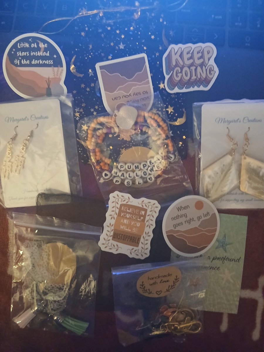 Thank you so much <a href="/MargsCreations/">🌙Margaret’s Creations🐚</a> 
I love everything you sent me. You are so  kind and I really appreciate you. 
Everything was packaged so cute too