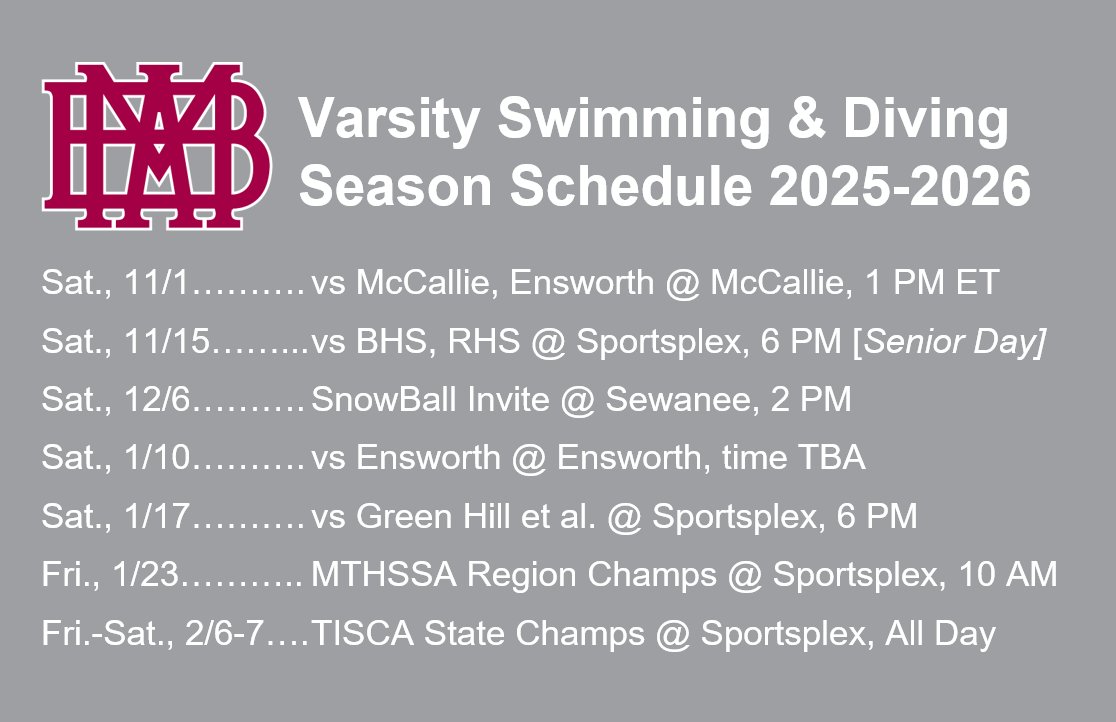 MBA Swim & Dive tweet media