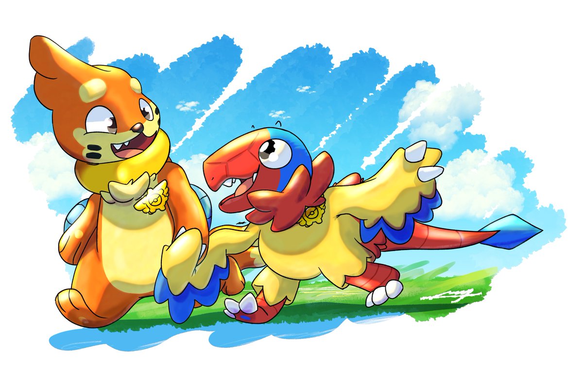 marshy_the_wise's tweet image. They seem so happy together🥹!
#buizel #archen #pokemon #pmd