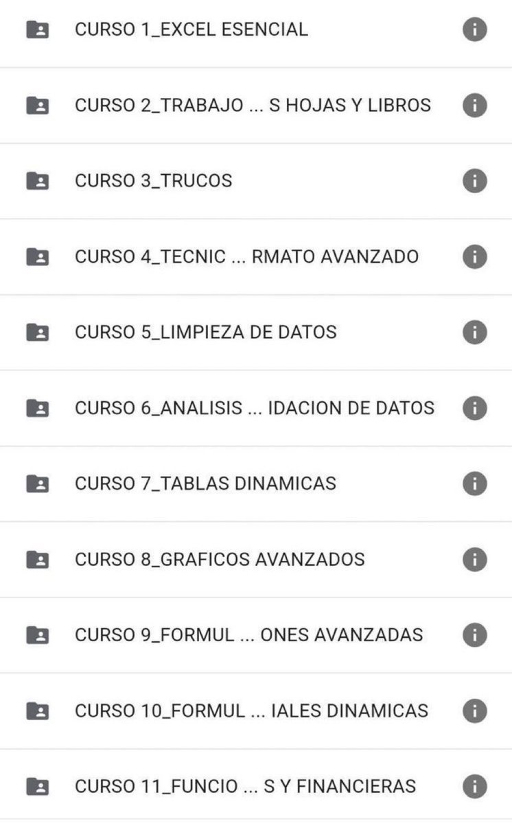 JuProductividad's tweet image. CURSO ESPECIALISTA DE EXCEL CON EJERCICIOS YA APLICADOS Y HECHOS EN HOJAS DE CALCULO. 
ESTO AYUDA A MUCHOS A LOS QUE DAN CLASES DE EXCEL Y YA TIENEN CON ESTE LINK EJEMPLOS EXPLICATIVOS 
🔗 t.me/+E_KpW7D9WcA1Y…