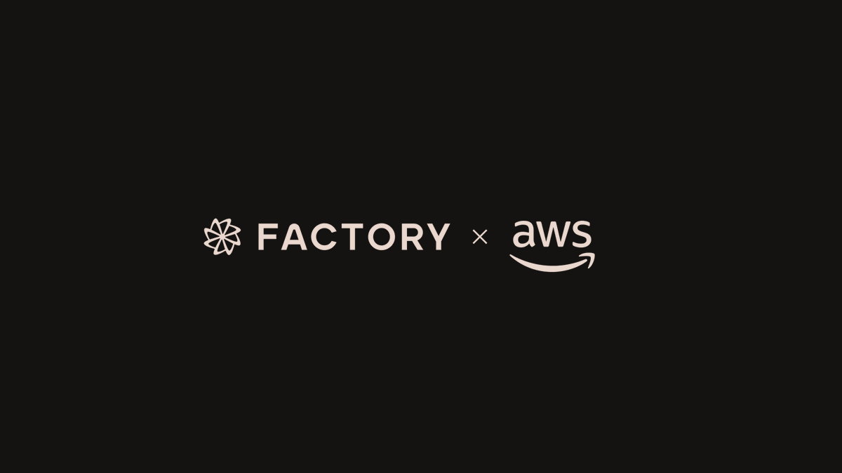 FactoryAI's tweet image. We are excited to announce our strategic partnership with @awscloud.
Enterprises can now deploy Factory directly within AWS and leverage existing AWS Enterprise Discount Program (EDP) commitments to streamline procurement and standardize on trusted AWS infrastructure.