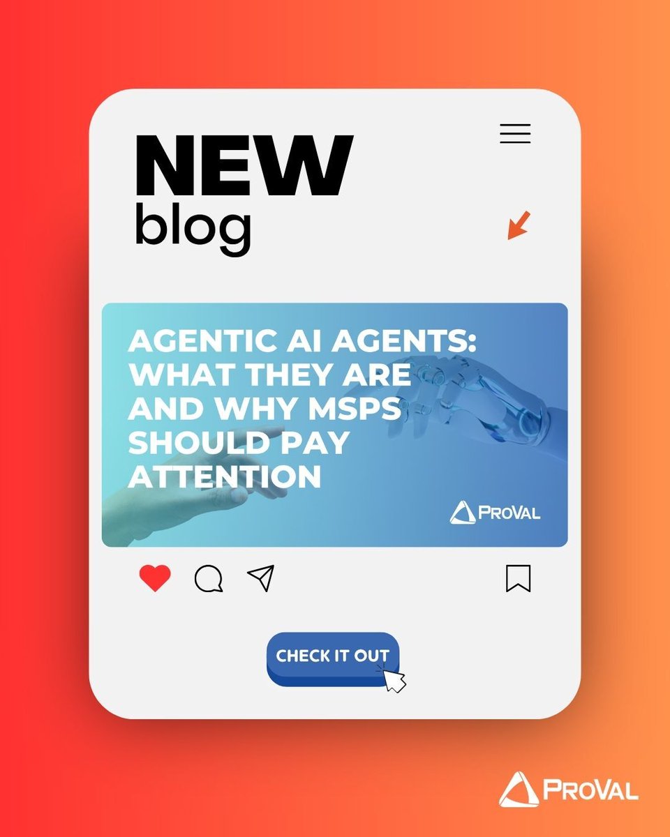provaltech's tweet image. You’ve heard the buzz, but what is agentic AI, and why should MSPs care?👀

👉 Read the full breakdown: hubs.la/Q03Qk7Fc0

#MSP #ProVal #AgenticAI #Automation #MSPLeadership