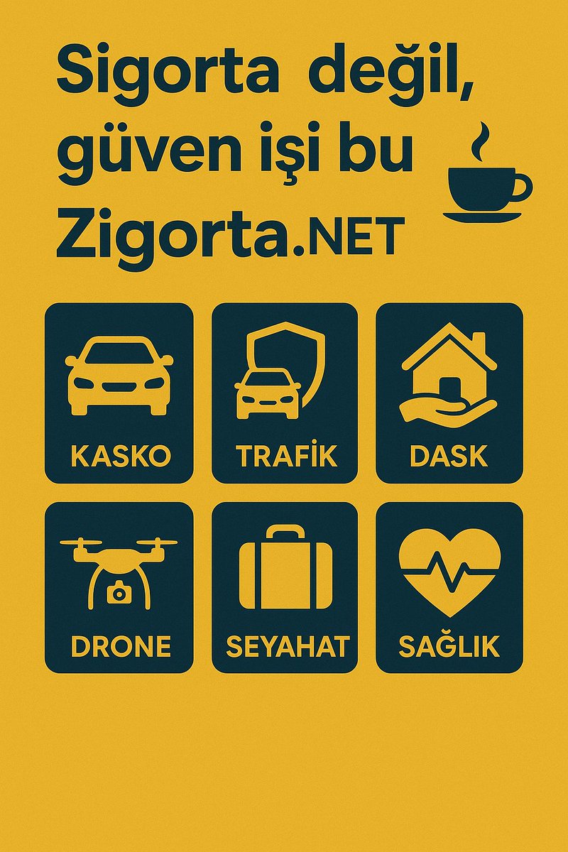 ☕ Bir çay kahve sohbetinde konu sigortaya gelir...
Kaza da olur, hasar da olur, önemli olan, her zaman destek.

İşim sadece fiyat vermek değil, doğru bilgilendirmeyle doğru seçimlere yardımcı olmak.
#ZigortaNet #Sigorta #DroneSigortası #Kasko #TrafikSigortası #scootersigortası