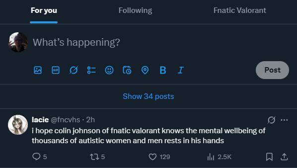 "For You" feed being quite literal tonight.