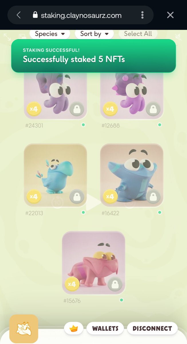 LINEUP_games's tweet image. We did a thing 👀 more on this to come soon @Claynosaurz on $SUI

Picking out the Popkins was fun 🤩 Staking process was easy 🧡 and right in time bc that floor price is going 📈🔥