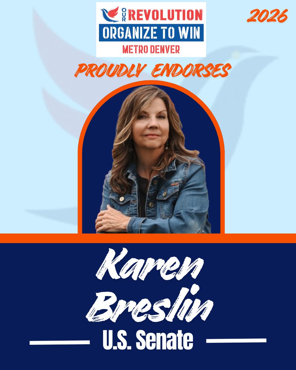 OurRevDenver's tweet image. Oh, hey friends! We are also endorsing Karen Breslin! ✊🏽🙏🏽🌞 #FightOligarchy #CoPolitics #HickOut #Colorado #Senate