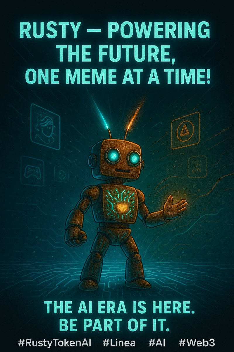 Al_fuhadiy's tweet image. RUSTY - Powering the Future 🤖
Where AI meets creativity, and the community drives innovation. 💚
🎮 Play. 🎨 Create. 💰 Earn.
Rusty isn’t following trends - $Rusty is the future. 🚀
Change your Future. Help $RUSTY fight.
@RustyTokenAI @PlortalAI