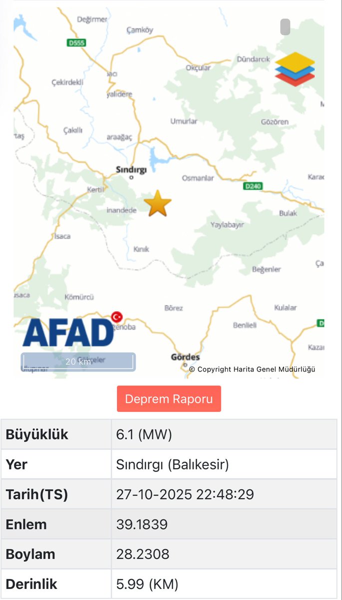 #deprem Acil Durum ve Afet Yönetimi teknikerleri gurubu olarak Balıkesir ve çevre illerden hissedilen depremde tüm vatandaşlarımıza Geçmiş Olsun diliyoruz.