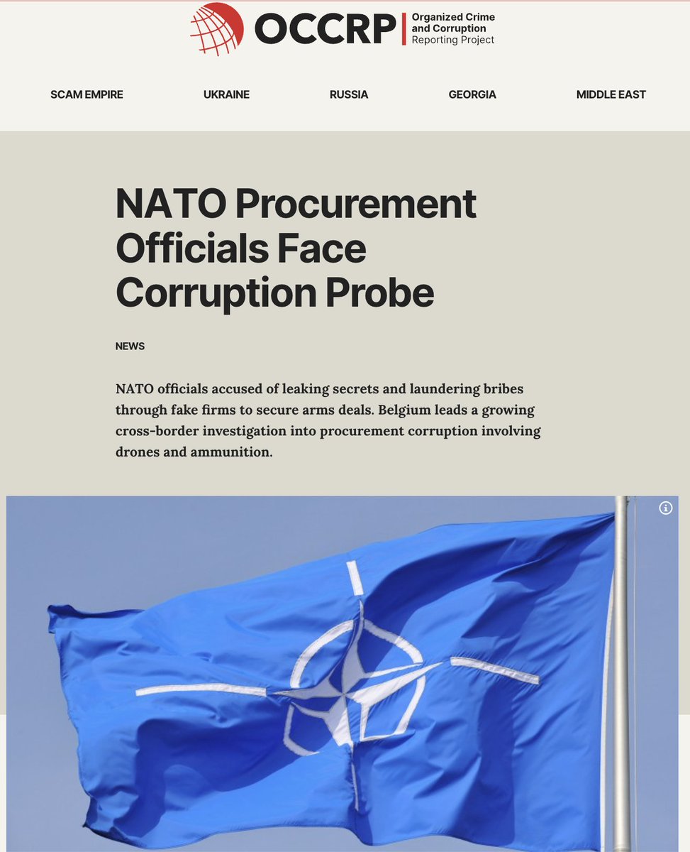 ItalianPolitics's tweet photo. Un report pubblicato il 21 Ottobre scorso da un consorzio di giornali investigativi ha scoperto una "rete tentacolare" di #corruzione che coinvolge l'Agenzia di Supporto e Approvvigionamento (NATO Support and Procurement Agency, #NPSA) della NATO, con sede a Lussemburgo
1/n https://t.co/wkOztujZ3Q