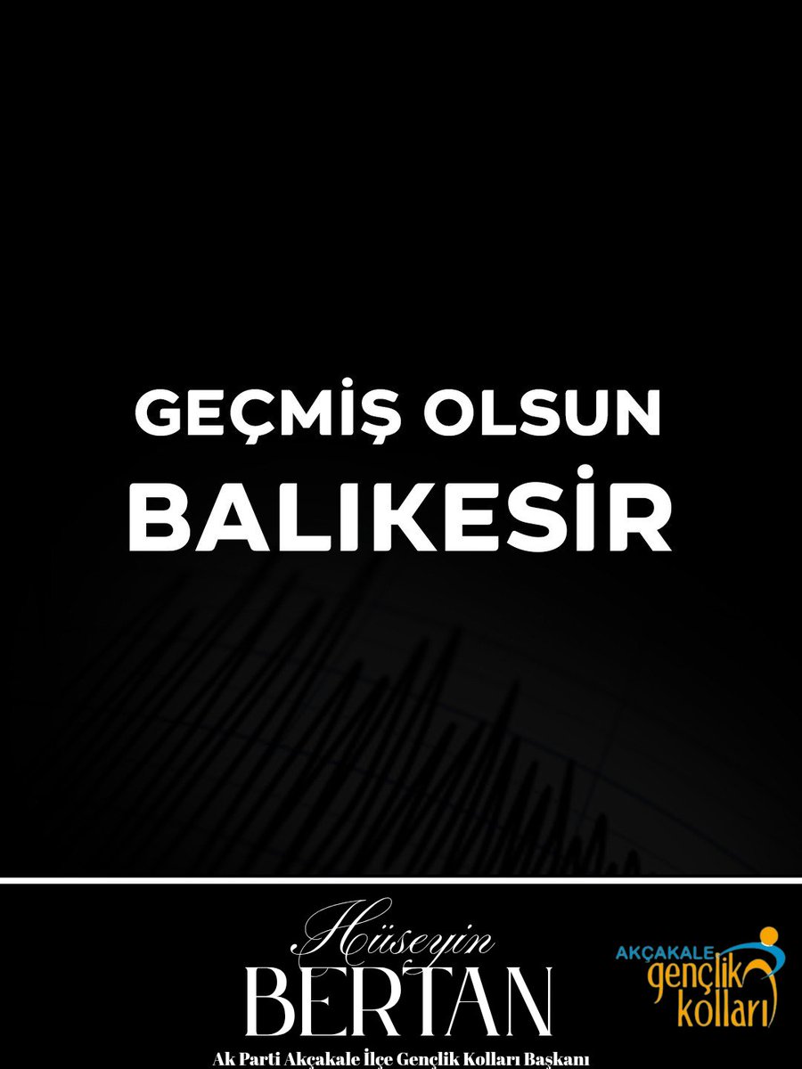 #Balıkesir’de meydana gelen ve çevre illerde de hissedilen depremden etkilenen tüm vatandaşlarımıza geçmiş olsun dileklerimizi iletiyor, can ve mal kaybı olmamasını temenni ediyoruz.

#Deprem #Balıkesir

<a href="/RTErdogan/">Recep Tayyip Erdoğan</a> <a href="/avyusufibis/">Yusuf İBİŞ</a> 
<a href="/HikmetBasak_63/">Hikmet Başak</a> <a href="/milhamigunbegi/">M.İlhami GÜNBEGİ</a> 
<a href="/Huseyinbertan63/">Hüseyin Bertan</a>