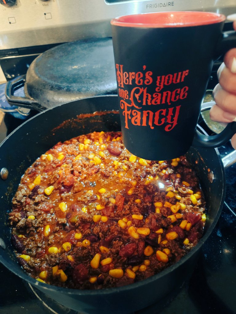 It's venison chili and hot coffee season.