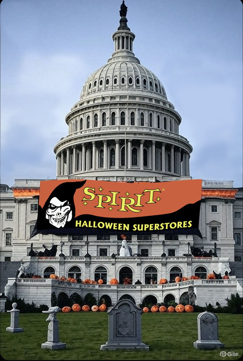 Every business shut down ends the same way 🎃  #shutdown #Halloween #spirit #Halloween2025 #WashingtonDC #Congresss