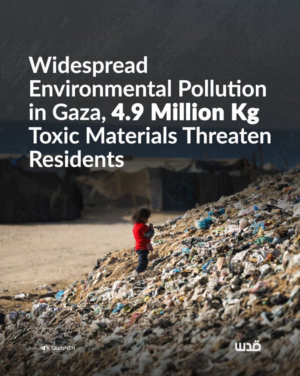Al Jazeera reported that the Israeli war on Gaza caused severe environmental damage, expected to last for decades. Rubble and debris exceed 61 million tons, including 4.9 million kilograms contaminated with toxic materials, according to the UN Satellite Center.

Over 90% of water