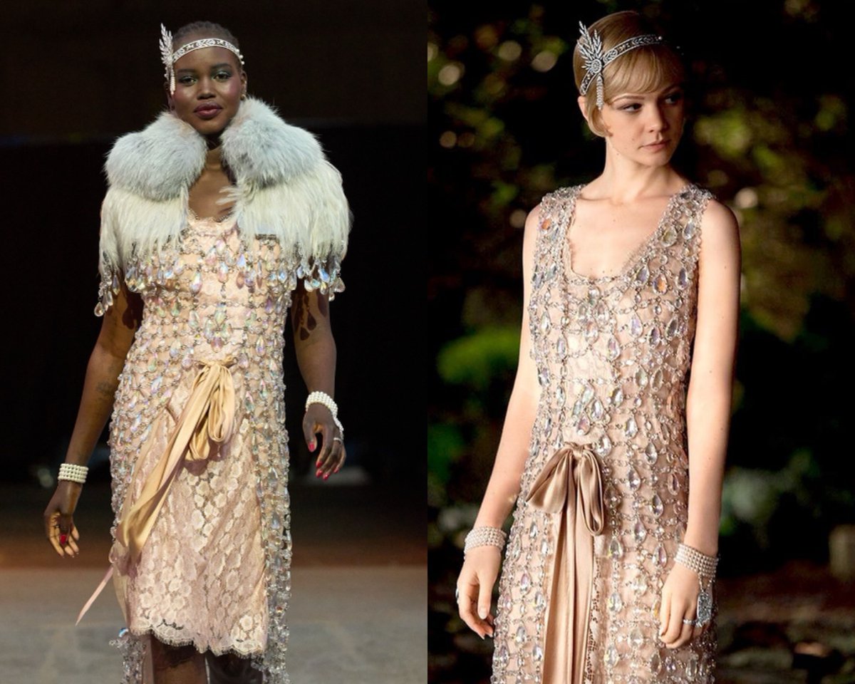 saintdoII's tweet image. some of my favorite film references at the vogue world runway show last night ✩࿐