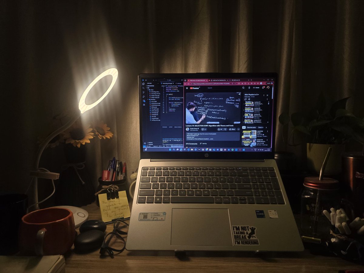 Bitbyanjali's tweet image. Day 19☕️👩‍💻 
Finally entered into the first algorithm of DSA series 
🔹️Sorting [Selection sort]

#100DaysOfCode #buildinginpublic #DSA #coderarmy @rohit_negi9