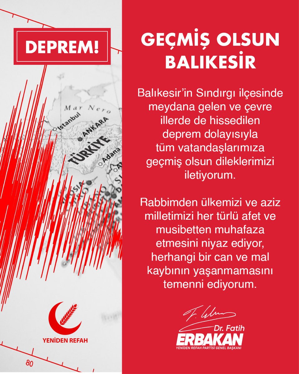 Geçmiş Olsun Balıkesir