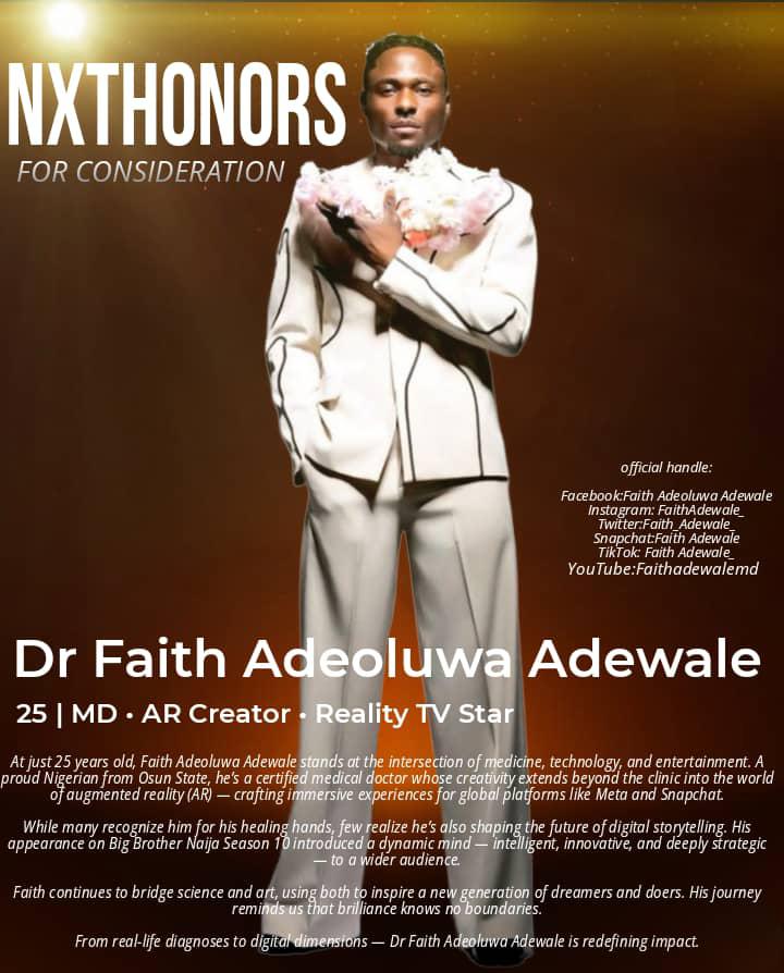 Kayliegel1's tweet photo. @nxthonors nominate Faith Adewale for Digital impact @faith_adewale_ @nxthonors #FaithAdewale #NXTHonors https://t.co/eJGaKjocjG