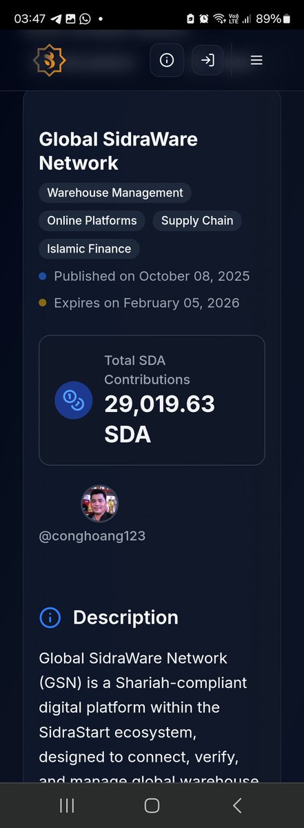 Nht38654969's tweet photo. ๐ฆ๐ Global SidraWare Network (GSN) โ the worldโs first Shariah-compliant digital warehouse ecosystem.
Connecting verified partners. Ensuring transparency. Empowering global trade.
https://t.co/KJbnBx679Y
#GSN #SidraWare #HalalLogistics #SmartWarehousing #SidraStart https://t.co/YK3uP6ygiX