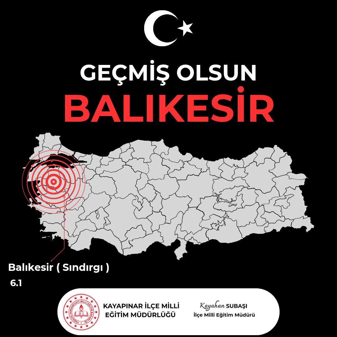 📢 Balıkesir'de meydana gelen ve çevre illerde de hissedilen deprem sonrası can ve mal kaybının olmamasını temenni ediyor; tüm vatandaşlarımıza geçmiş olsun dileklerimizi iletiyoruz.

<a href="/sadoglu_salih/">Salih Sadoğlu</a> <a href="/TheKaymakam/">Ömer BİLGİN</a> <a href="/Kayahansubasi/">Kayahan Subaşı</a> 

#sındırgı #balikesir #deprem
