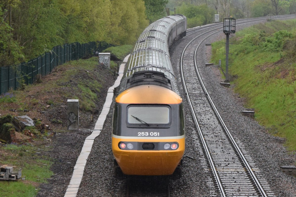 SteelCityDog_'s tweet image. Missing them every day...

#Class43 #HighSpeedTrain 43184 "Laira Diesel Depot" on the trailing end of 1V50 Edinburgh - Plymouth on the 8th of May 2023, snapped at Unstone New Bridge, Dronfield... 

#IntercityExecutive #CrossCountryHighSpeedTrain #XCHighSpeedTrain
