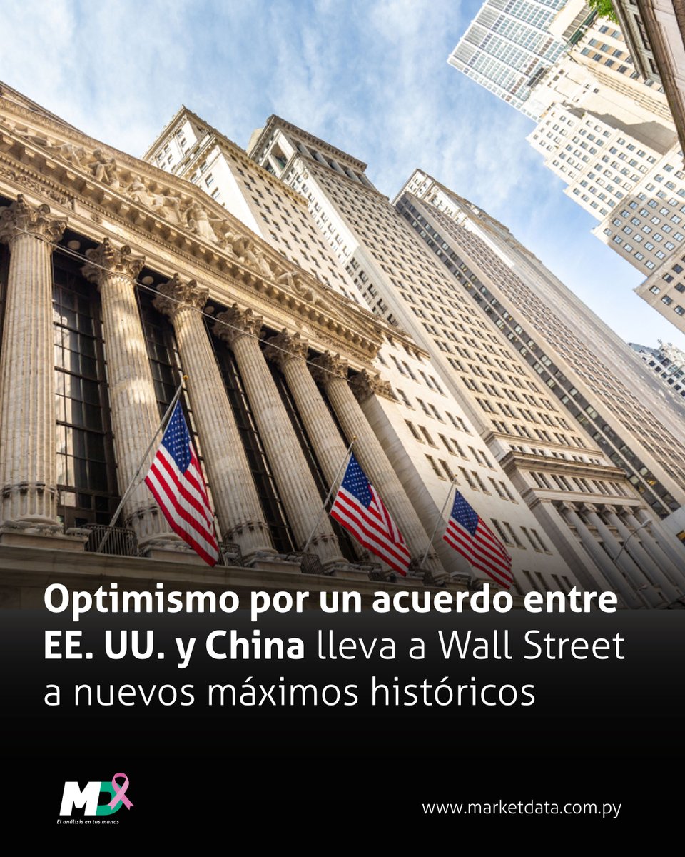 marketdata_py's tweet image. 🇺🇸🇨🇳 Las señales de un posible avance en las negociaciones comerciales entre Washington y Pekín impulsaron el apetito por el riesgo en los mercados, con las acciones y criptomonedas en alza.
📍 Leé más en n9.cl/hmu0l