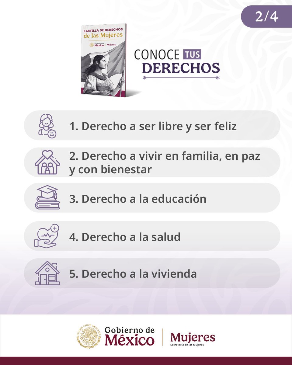 UIEMOficial's tweet image. #familiaUIEM
Te invitamos a conocer la Cartilla de Derechos de las Mujeres, la informacion es importnate  ser conocida por hombres y mujeres a fin de fortalecer la igualdad.
descraga la cartilla en el siguiente liga: cartilladerechosdelasmujeres.gob.mx
#SomosUIEM