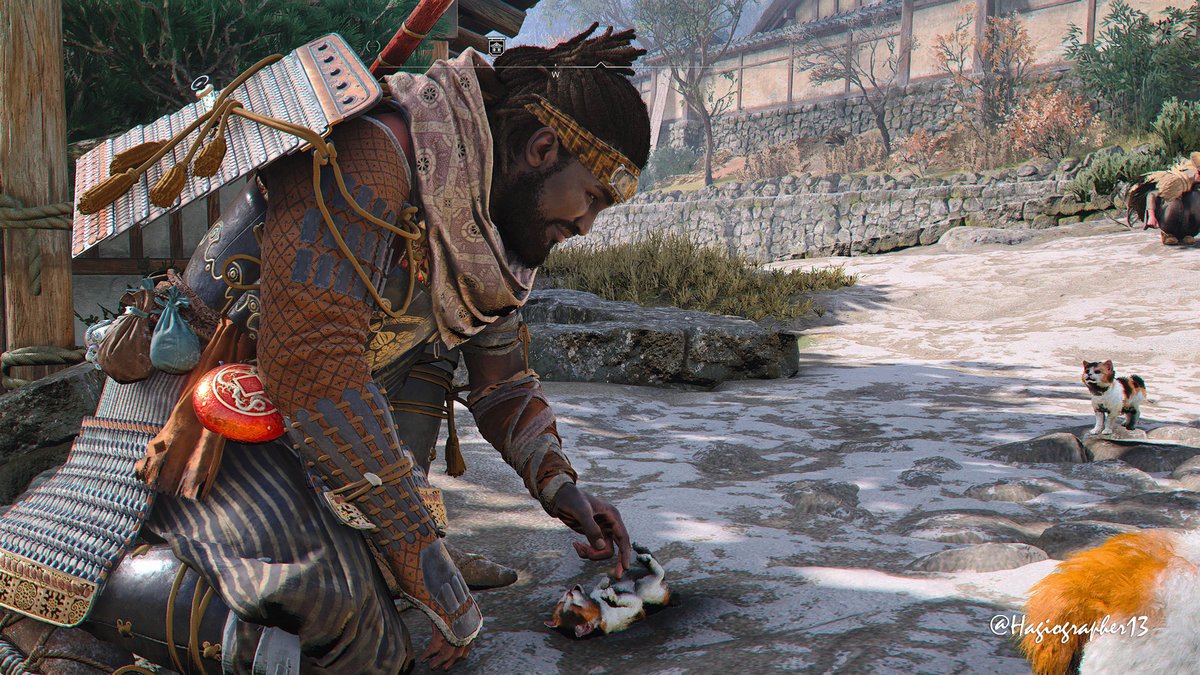 Hagiographer13's tweet photo. 💖Yasuke, Cat lover!  😻 #ACShadows #AnimalMonday #AssassinsCreed  #ACFinest #ACPhotoMode  #VGPUnite #VirtualPhotography #Gametography #TheCapturedCollective #ArtisticofSociety #WorldofVP #ZarnGaming  #LandOfVP #ZVPCollection #PS5Share #VPGAMERS @VGPNetwork @assassinscreed https://t.co/Q00AtSXh0k
