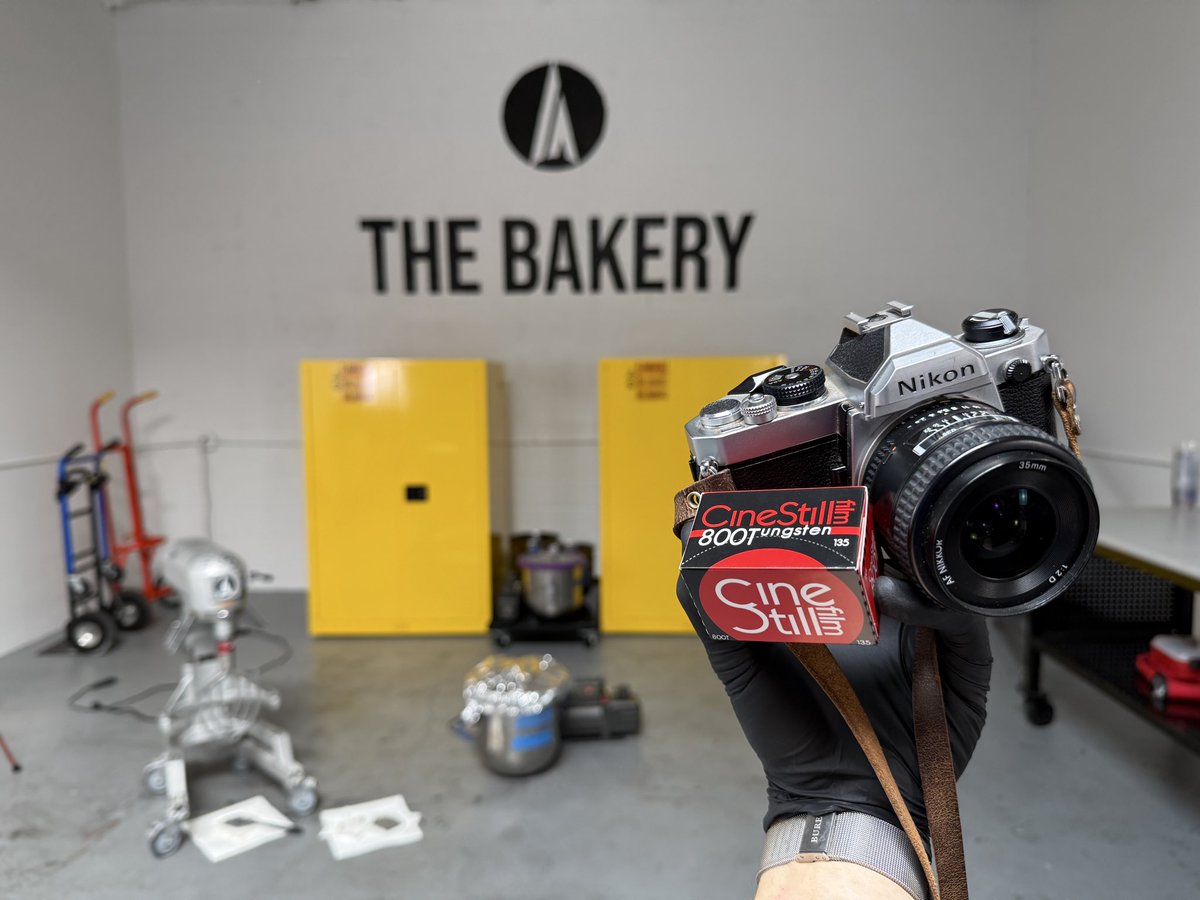 Filming at the Bakery today 📸