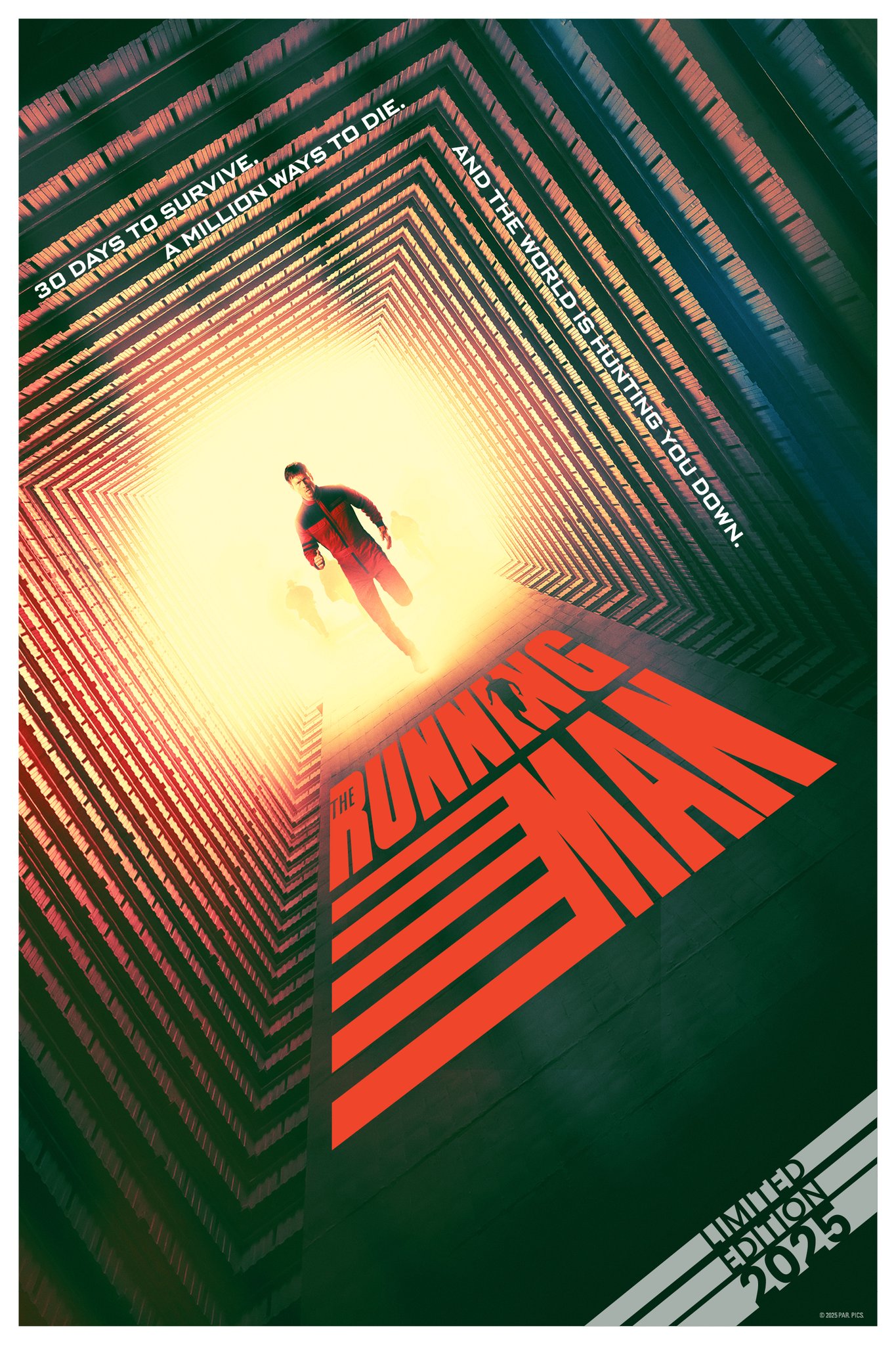 Limited edition poster van The Running Man 