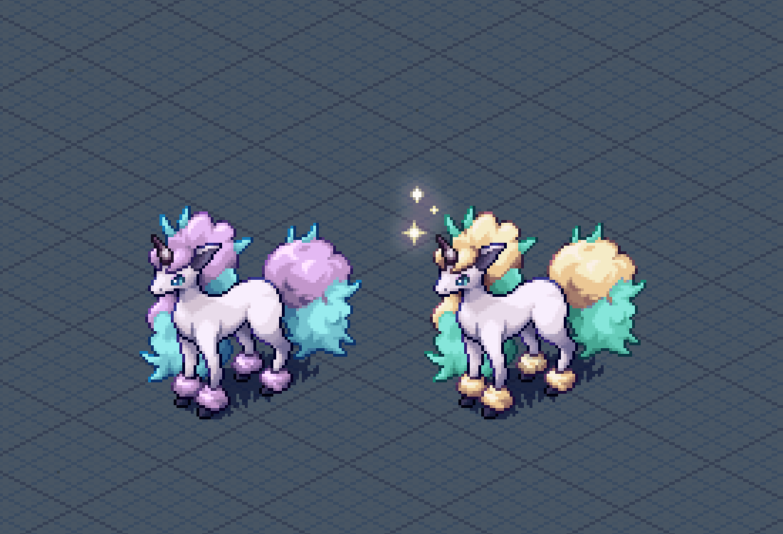 HermitPixl's tweet image. Can’t skip Galarian Ponyta, right? #pixelart #Pokemon