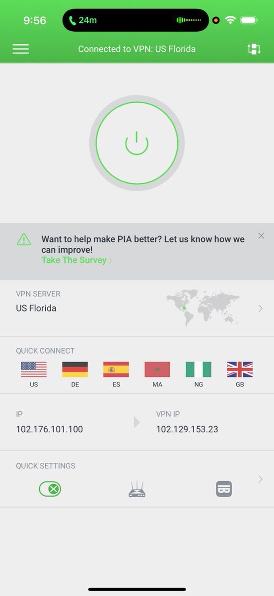 First 50 reposts for PIA vpn . Send screenshots and repost for more 
#เขมจิราต้องรอดseries #كاريزما76 #patlama #السعوديه_العراق #LoveYourW #GMMTVFANIVALxFirstKhaotung #FarrhanaBhatt #더블유 #Afghanistan #GraffxGULF