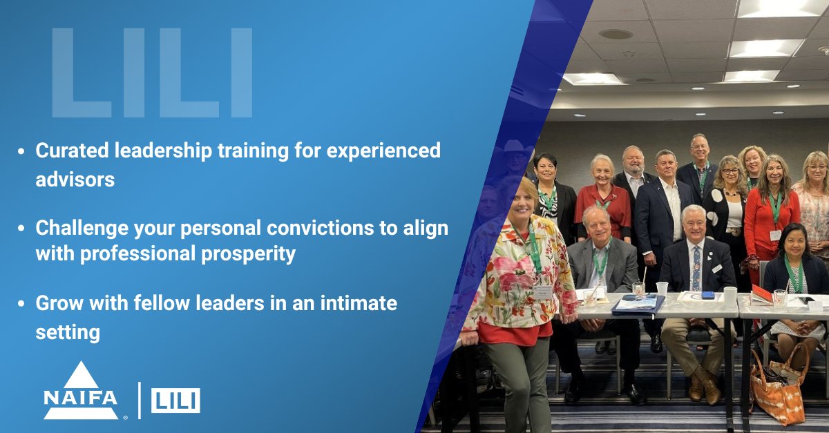 Why are NAIFA members proud to be LILI grads? 🌟 Because LILI isn’t just about business—it’s about you. The program helps align your values, purpose &amp; leadership for real growth. Learn more: hubs.ly/Q03QfgWn0
 #EducateToElevate #NAIFAProud #FinancialAdvisor #FinancialPro