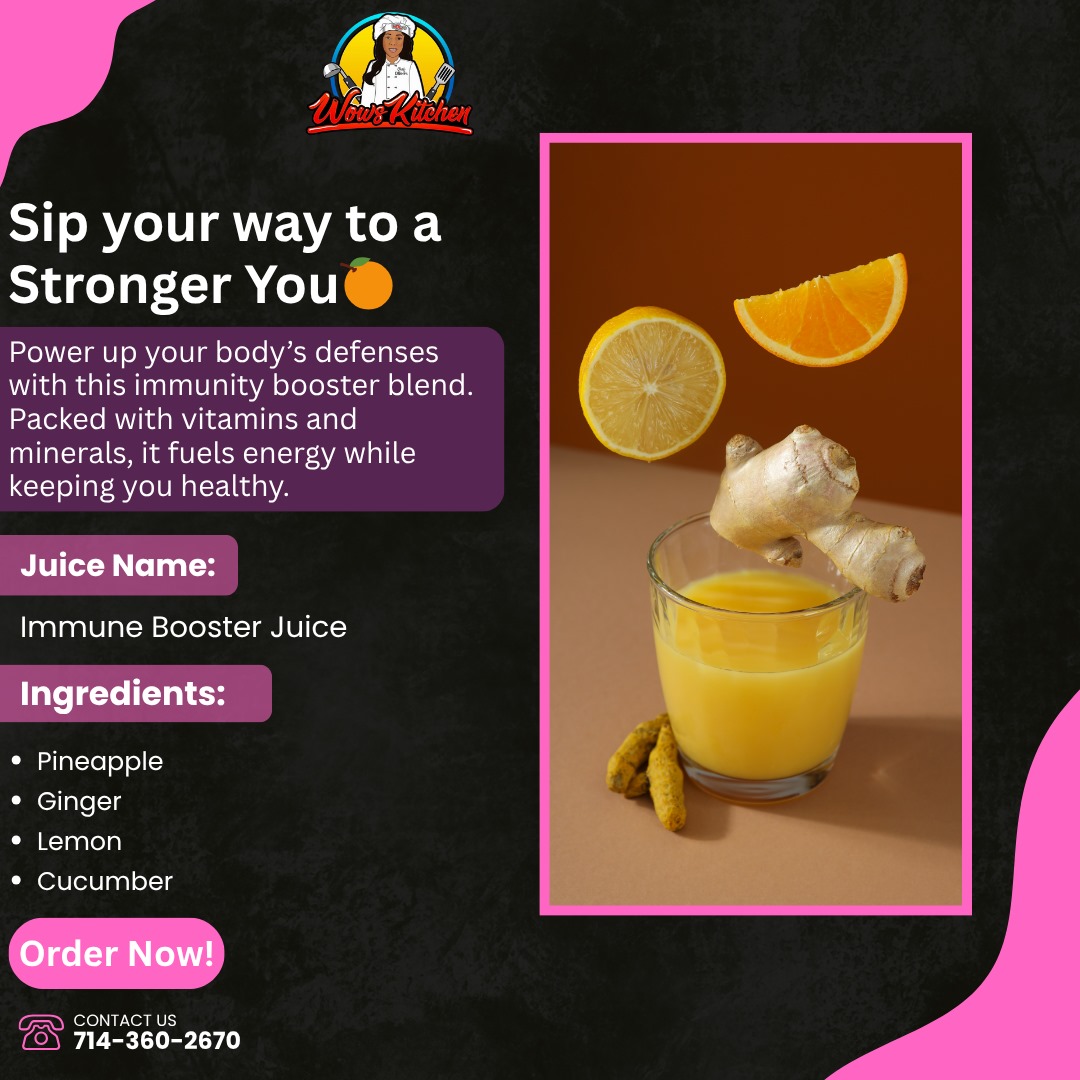 Boost your day with our Immune Booster Juice! 🍊
#health #juice #Wellness