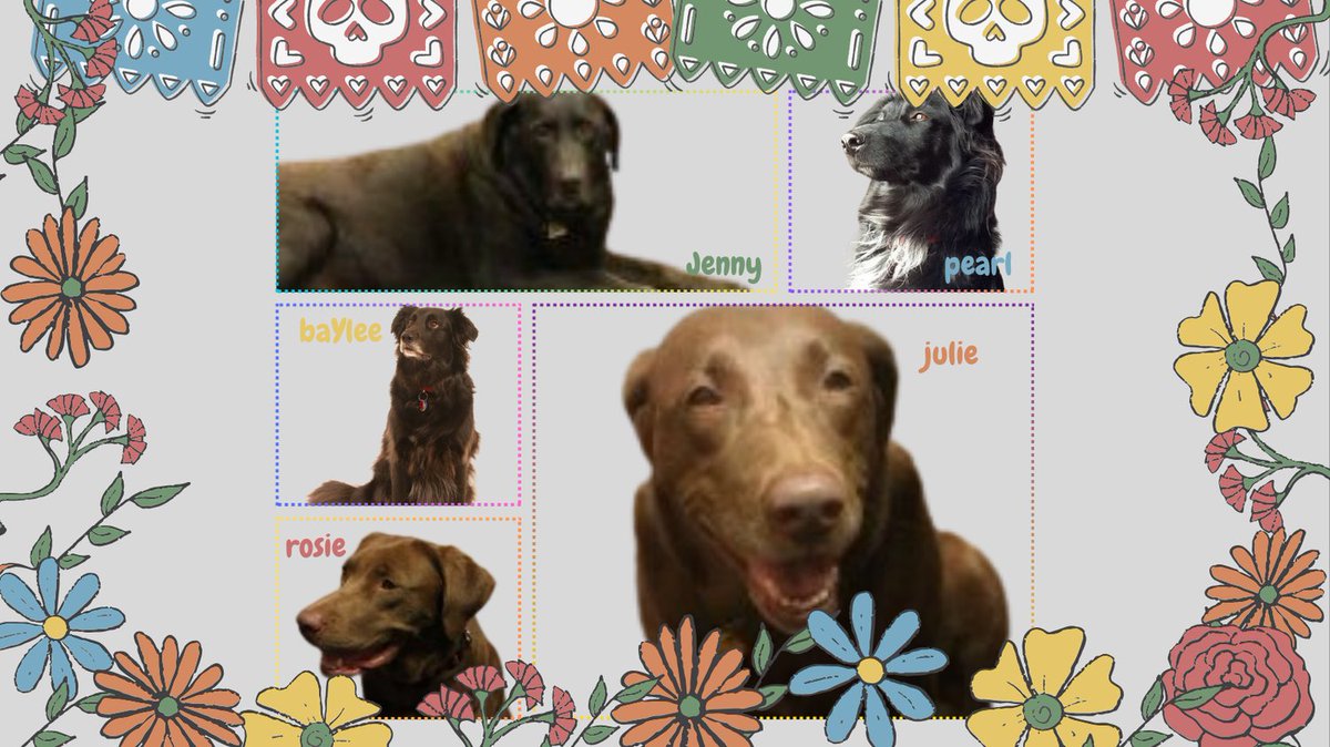 Today we're celebrating some of our dearly departed canine coworkers for Día de los Muertos. Our furry friends bring us laughter and joy but leave behind a lasting heartache when they pass away. They are #forevermissed #dayofthedead #animalremembrance #dogfriendlyoffice