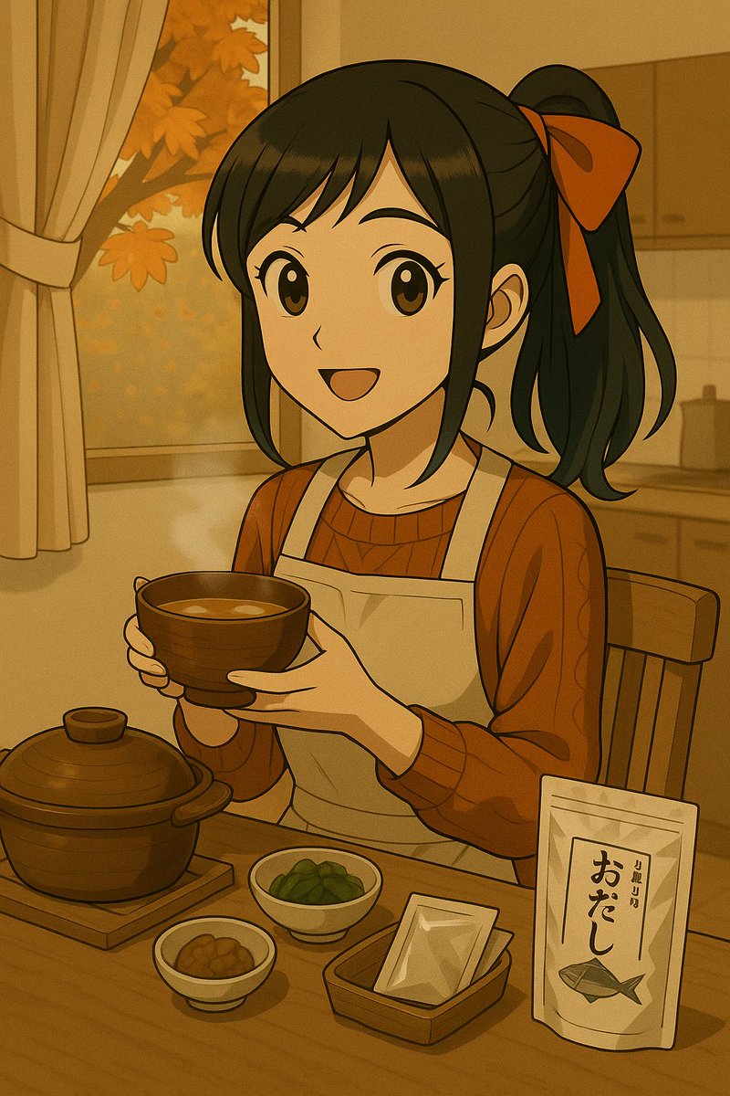 mirai3011947's tweet photo. ☀️おはようございます♪٩(^‿^)۶🍲

秋の味覚が、いっそう美味しく
感じる季節ですね🍂🍁✨
心も体もほっと温まる“お出し”が
恋しくなりますね🍜

お忙しい方も、ごゆっくりの方も
〜笑顔あふれる1日になりますように〜

今日は10月28日「お出しの日」🍵
「だ（10）し（4）・28（ふ）」
の語呂合わせから制定されました📖
和食文化を支える“おだし”の魅力を
再発見する日です✨

🍲ふるさと納税でも“お出し”
を楽しみ��しょう🍲

🌊愛知県南知多町
「YouTuberきまぐれクック監修 
出汁の地図 」

🐟鹿児島県指宿市
「簡単お出汁！鰹節削り粉 」

🍚京都府京都市
「料亭のお出汁とご飯のおとも」

お味噌汁や煮物
鍋の季節にぴったりの出汁で
日本の食卓をさらに豊かに
してみませんか🍁

それでは、今日も笑顔あふれる1日を
お過ごしくださいませ〜(๑˃̵ᴗ˂̵)💕

※イラストはイメージです。
返礼品は、直接サイトでご確認ください。
ふるさと納税を広く、一般の方たちに
知って頂くためにご紹介しています。
アフィリエイト等ではございません。