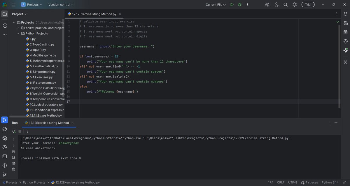 ianiket_yadavs's tweet image. ☑️Day 63 of #100DaysOfCode 
* Python:
-String Method & String Indexing.
*DSA:(Brocode)
-What are data structures and algorithms?
Doing basics from Brocode so I couldn't face any difficulties ahead.
#Coding #Python #pythonlearningjourney #WebDevelopment #FullStackDeveloper 
#DSA