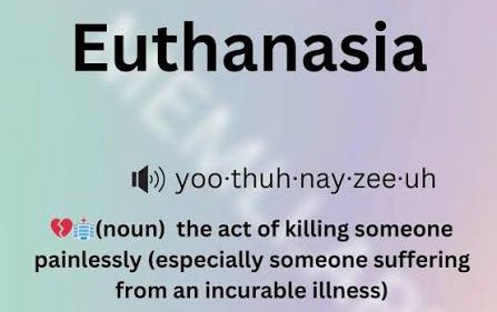 TSAdedara's tweet image. Euthanasia:
the painless killing of a person or animal suffering from an incurable and painful disease or in an irreversible coma.
Can you do this for a love one if you are the position?